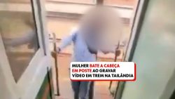 video:-mulher-bate-cabeca-em-poste-ao-se-inclinar-em-trem-na-tailanda-para-gravar-video