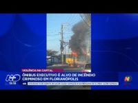 violencia-em-florianopolis:-onibus-executivo-e-alvo-de-incendio-criminoso