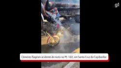 video:-camera-de-seguranca-flagra-colisao-de-motos-na-pe-160,-em-santa-cruz-do-capibaribe