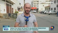 tubarao:-obras-de-esgoto-interditam-rua-principal-no-bairro-oficinas