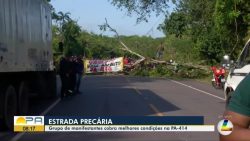 pa-140-e-bloqueada-por-manifestantes-que-cobram-melhorias-na-via-de-acesso-ao-nordeste-do-estado