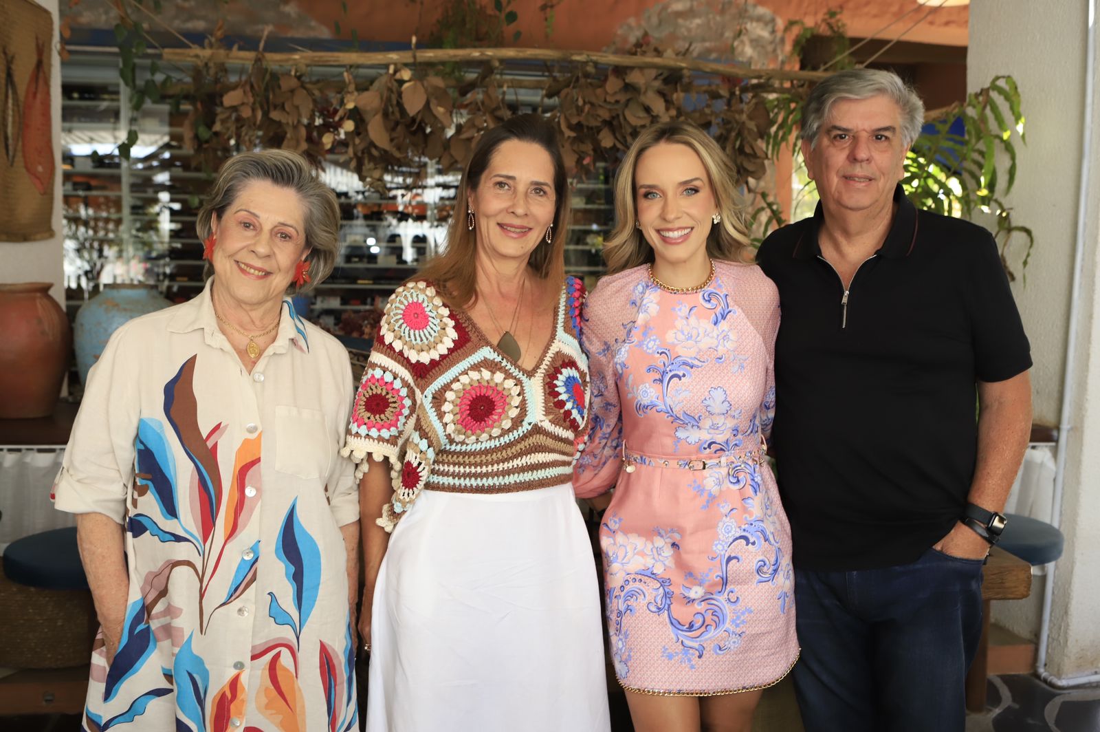 Ana Amélia Lobo, Maria Adrianna Mattos, Carolina e Leandro Mattos