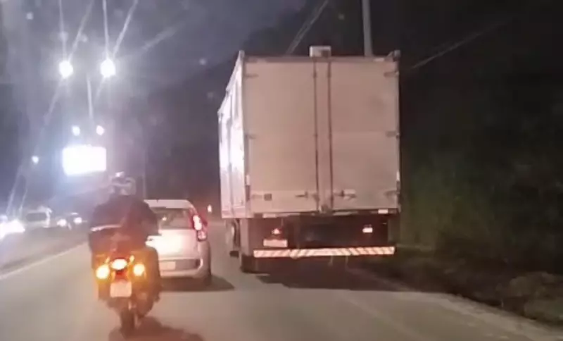 SC-401 e o caminhão que enguiçou em horário de pico, em Florianópolis