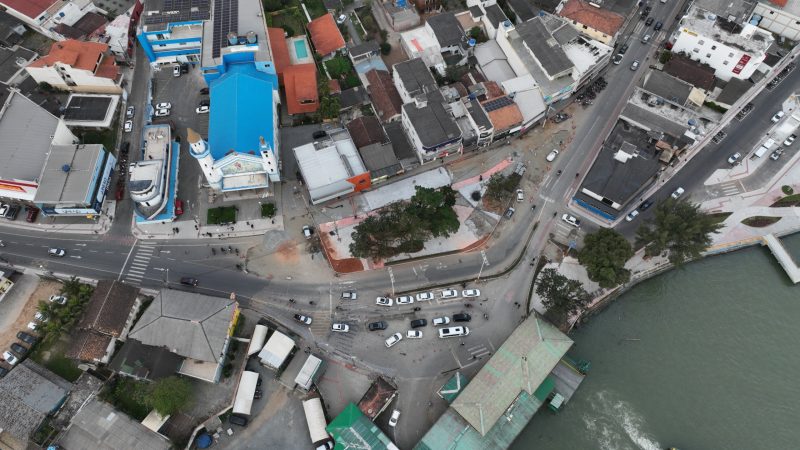 Imagem aérea do Centro de Navegantes