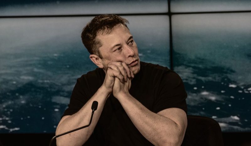 Foto do bilionário Elon Musk 