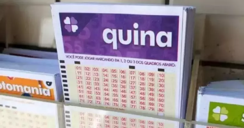 Bilhetes de apostas da Quina disponíveis em casa lotérica 