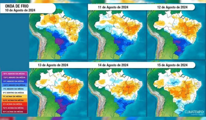  Região Sul terá frio intenso nos próximos dias, segundo o Climatempo