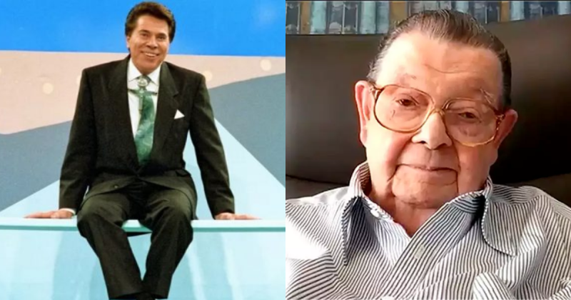 Montagem de Silvio Santos e do economista Delfim Netto