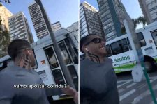 treinador-aposta-corrida-com-onibus-no-litoral-de-sp-e-viraliza-na-web;-video