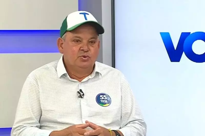 Entrevista de Tuta, candidato a prefeito de Biguaçu, ao Balanço Geral da NDTV Record