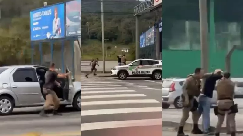 Perseguição parou o trânsito no Rio Tavares, em Florianópolis