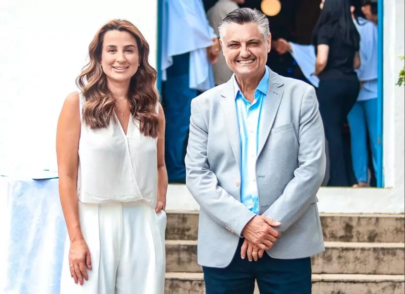 Juliana Pavan ao lado de Nilson Probst